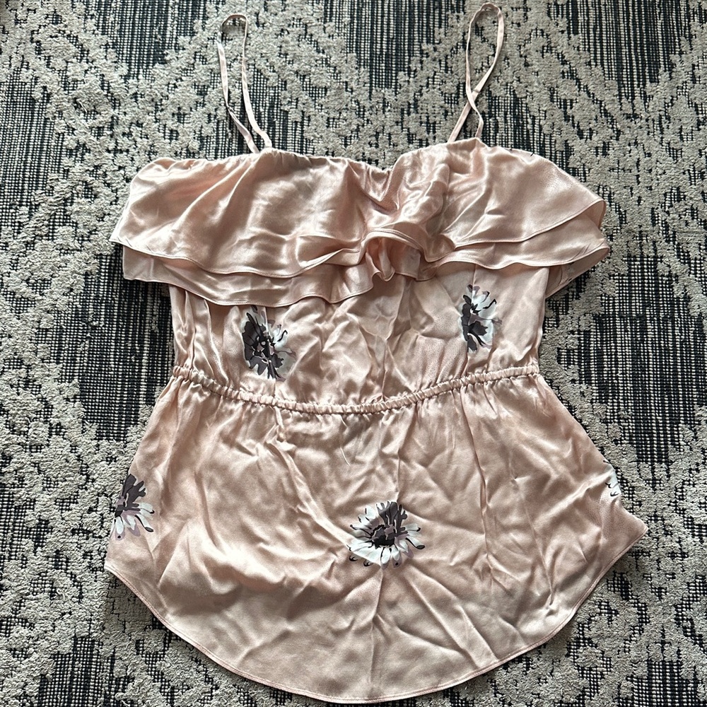Rebecca Taylor Blush Floral Camisole